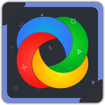 A Discord window with a border effect.