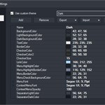 ShareX application settings theme tab