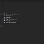 ShareX main window after upload tasks menu