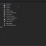 ShareX main window capture menu