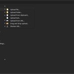ShareX main window upload menu